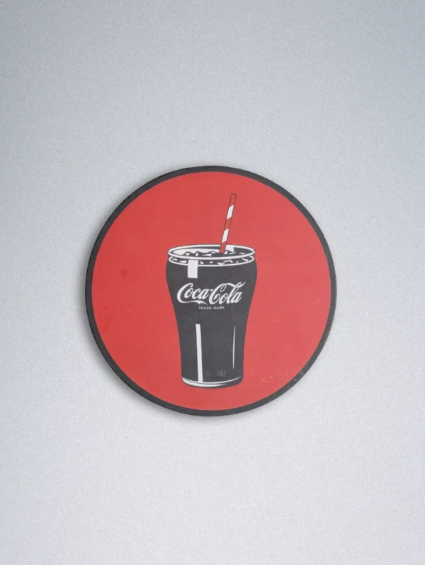Round Coca-Cola Themed Cardboard Coasters