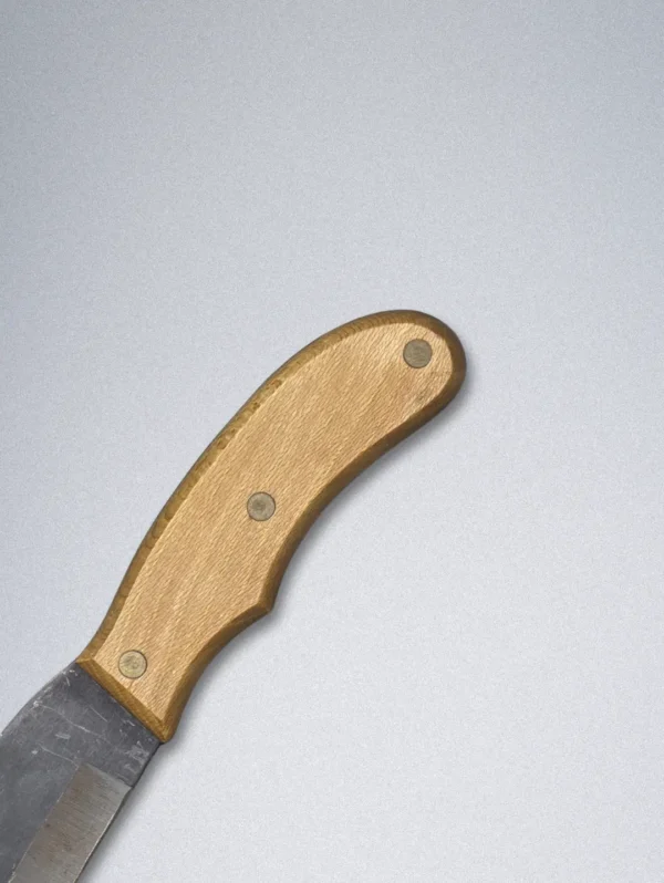 Handmade Forged Steel Knife with Wooden Handle & Leather Sheath – Premium Outdoor Hunting Knife - Image 7