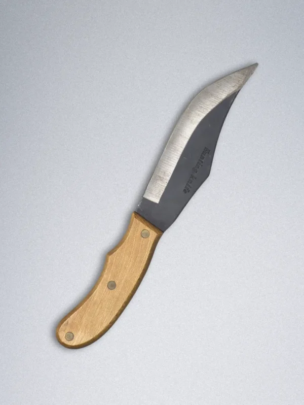 Handmade Forged Steel Knife with Wooden Handle & Leather Sheath – Premium Outdoor Hunting Knife - Image 2