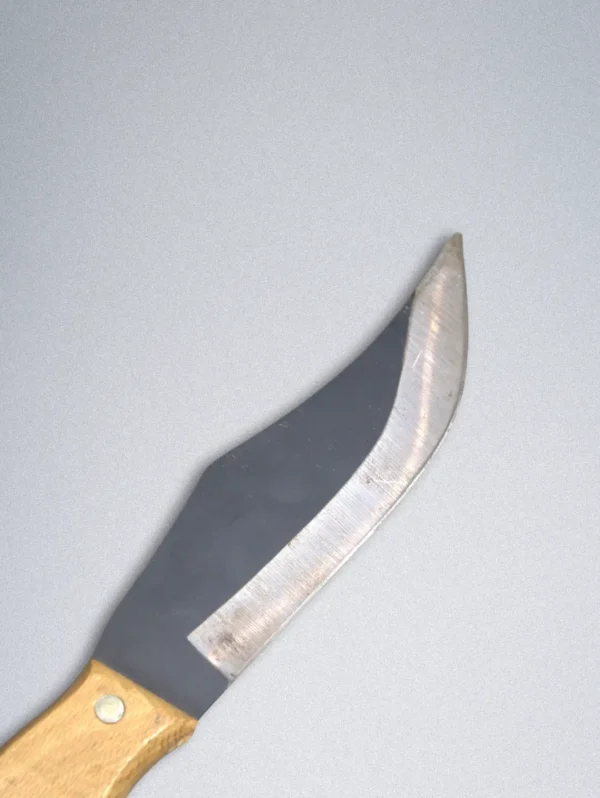 Handmade Forged Steel Knife with Wooden Handle & Leather Sheath – Premium Outdoor Hunting Knife - Image 5