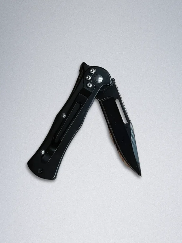Stainless Steel Pocket Knife with Folding Blade - Image 4