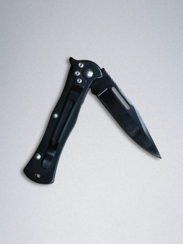 Stainless Steel Pocket Knife with Folding Blade - Image 3