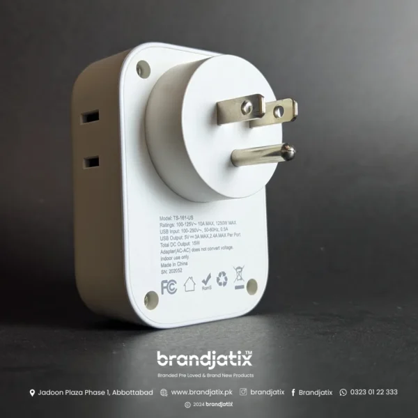 Tessan ts-161-us multi purpose travel adopter and charger with 3 USB A ports