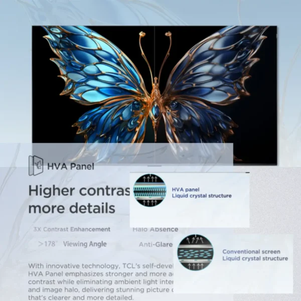 TCL 55P6K 55-inch 4K HDR LED TV | Freeview Play | Dolby Audio | Smart TV - Image 8